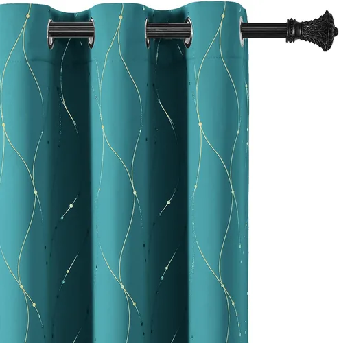 Vista 15 de BUHUA - Paneles de cortina opacas para sala de estar, cortinas con aislamiento térmico, cortinas de ventana para dormitorio, 72 pulgadas de largo