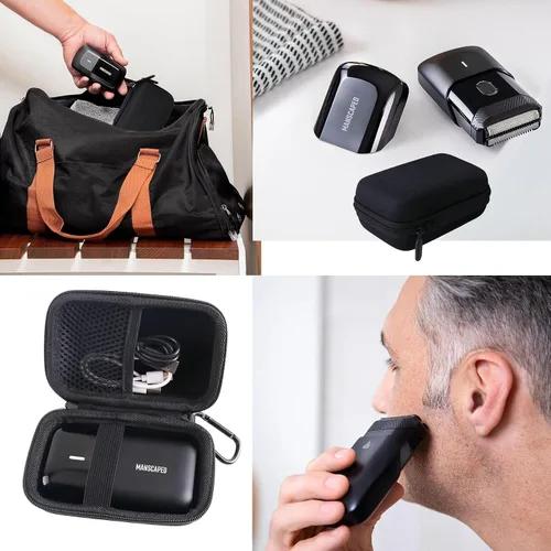 Vista 4 de WAIYUCN Estuche rígido de transporte compatible con MANSCAPED The Handyman Compact Face Shaver Case.