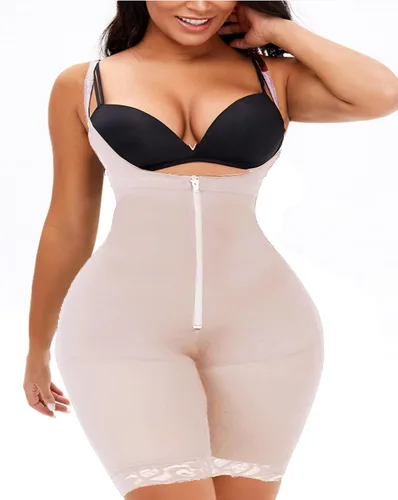 Vista 4 de Full Body Shapewear for Women Tummy Control Shapewear Bodysuit Colombian Fajas for Women Mid Thigh Body Shaper Stage 1 2 Faja