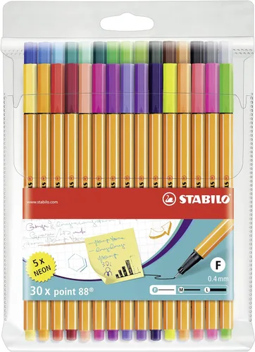 Vista 13 de STABILO - punto 88 - Fineliner - Pack de 20 - Colores surtidos