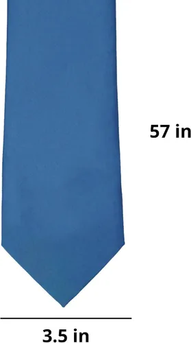 Vista 386 de tiemart Corbata de color sólido para hombre Longitud estándar