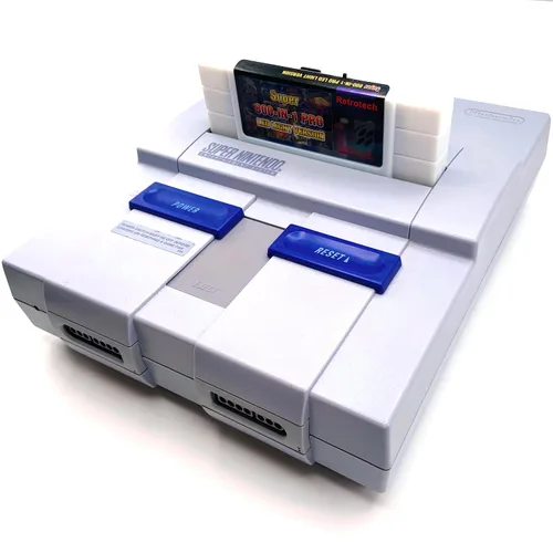 Vista 4 de Super 800 In 1 Game Cartridge LED Version For Super Nintendo Game Console - White