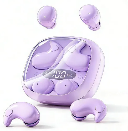 Vista 7 de Auriculares para dormir de lado, mini auriculares inalámbricos 2 en 1 con Bluetooth para dormir, discretos auriculares intrauditivos para pequeños