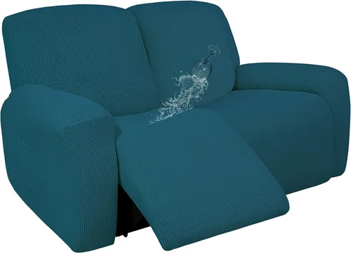 Vista 33 de Easy-Going - Funda 100 % impermeable doble para sofá reclinable, diseño jacquard, en 1 pieza, a prueba de derrames, para niños, mascotas, perros