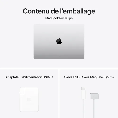 Vista 6 de Apple MacBook Pro 2024 con chip Apple M4 Max de 16 pulgadas. 36 GB de RAM, almacenamiento SSD de 1 TB, plata (renovado)