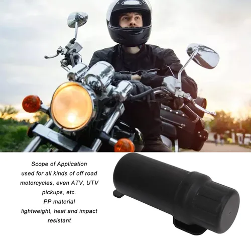 Vista 3 de KIMISS - Tubo universal para herramientas todoterreno para motocicleta, tubo de herramientas de 4.9 pulgadas con cintas rodantes, universal