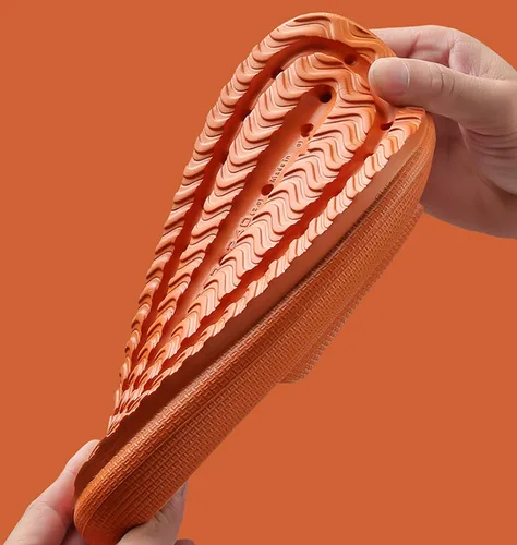 Vista 5 de WALLDOR Zapatillas de masaje de pies, para hombres y mujeres, sandalias de ducha para masaje, zapatillas de baño de fondo grueso, sandalias de EVA
