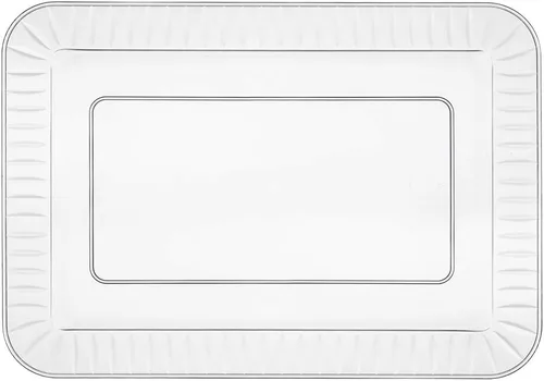 Vista 15 de Party Essentials Elegance Quality - Platos rectangulares de plástico duro de 5 x 7 pulgadas, color negro, 24