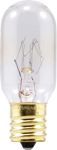 Vista 4 de Sylvania - Bombilla incandescente T8 de 25 vatios para electrodomésticos, bombilla incandescente para refrigerador y microondas, base intermedia E17