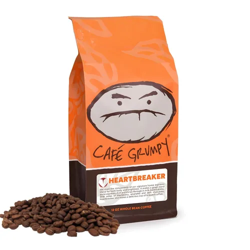 Vista 5 de Café Grumpy Café - Colombia granos enteros arábica, bolsa de 12 onzas, origen único, tostado medio, goteo, prensa francesa, vertido, cerveza fría