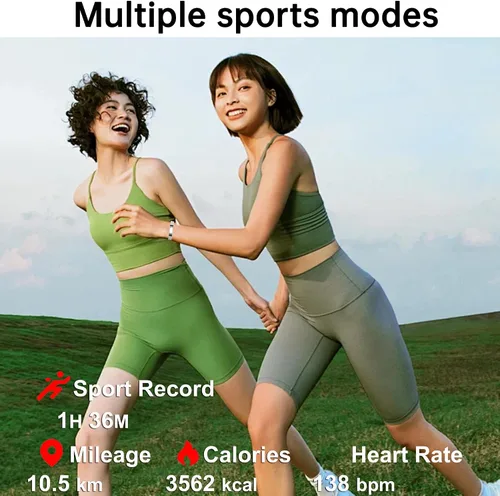 Vista 4 de Pulsera inteligente de fitness, pulsera de salud, monitor de frecuencia cardíaca, contador de pasos, calorías, podómetro, cámara remota, rastreador