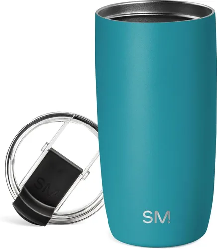 Vista 59 de Simple Modern Taza de café de viaje Tumbler con tapa abatible Reutilizable, aislada, de acero inoxidable, taza de café helado Cold Brew, termo