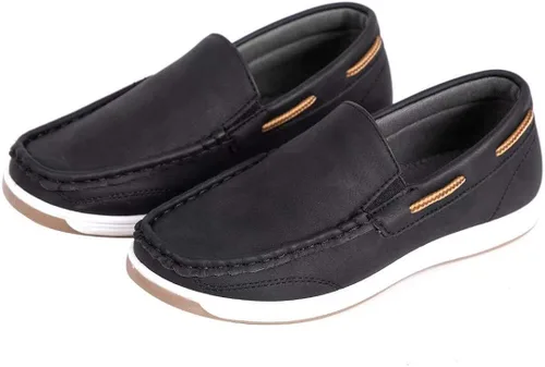 Vista 3 de CHERRY POPO Mocasines para niños, zapatos de barco casuales para niños, zapatos de vestir para niños