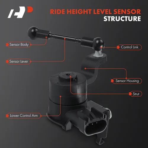 Vista 3 de A-Premium Sensor de nivel de altura de conducción compatible con Chevrolet Camaro 2016 2017 2018 2019, 2.0L 3.6L 6.2L, Convertible/Coupe, lado