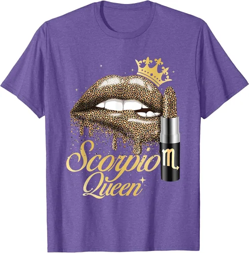 Vista 17 de Scorpio Queen - Zodiac Sign Horoscope Birthday T-Shirt Negro