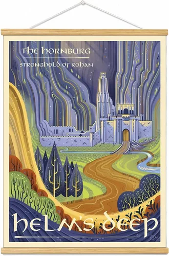 Vista 37 de Meksular Impresiones artísticas de pared de paisaje de la Tierra Media, pintura en lienzo, carteles de fantasía, imágenes de pared, para regalo