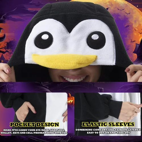 Vista 6 de Beauty Shine - Mameluco unisex para adultos, disfraz de personaje de caricaturas para cosplay, Halloween, Navidad, ropa para dormir o estar en casa
