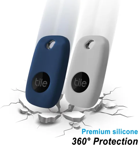 Vista 3 de Geiomoo Funda de silicona para Tile Pro 2022 Tracker, funda suave y flexible resistente a los arañazos con mosquetón