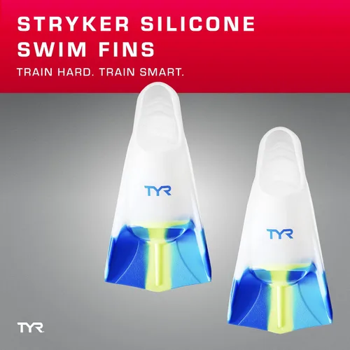 Vista 3 de TYR Stryker Aletas de Natación de Silicona - Equipo de natación para adultos para entrenamiento y carreras