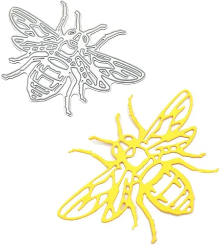 Vista 8 de Plantilla de troqueles de corte de metal de abeja, álbum de recortes, álbum de recortes, sello de tarjetas de papel, decoración en relieve