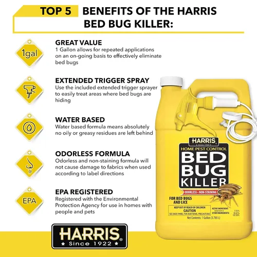 Vista 3 de Harris Bed insecticida, spray de galón