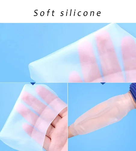 Vista 2 de ZhiGu PICC Line - Funda de ducha para la parte superior del brazo M ize, protector de ducha hermético para línea PICC, quimioterapia, infusión