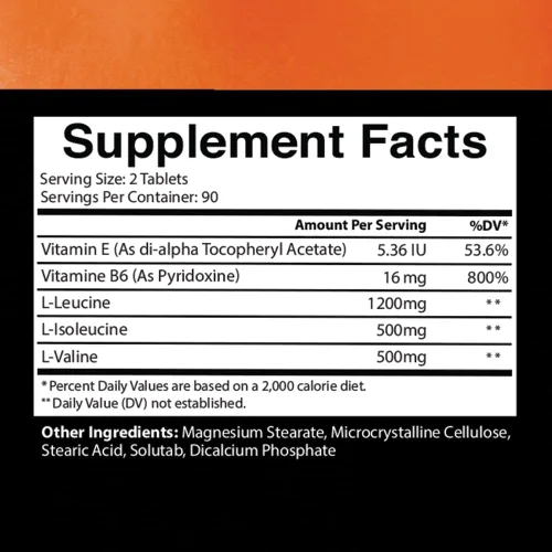 Vista 2 de Angry Supplements BCAA - Tabletas complejas de aminoácidos para recuperación de entrenamiento, fuerza y reparación con L-leucina, L-isoleucina