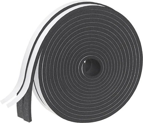 Vista 36 de Cinta aislante de espuma autoadhesiva, burletes de 1 x 1/8 pulgadas x 5 metros para puertas y ventanas, sello de puerta a prueba de sonido