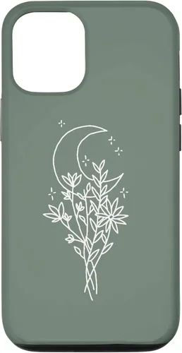 Vista 28 de Funda botánica de flores silvestres para iPhone 16 verde salvia