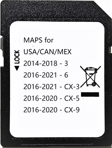 Vista 2 de Tarjeta SD de navegación más reciente para Maz-da 3 6 CX-3 CX-5 CX-9 Navegación SD Card Map USA/CA/MEX