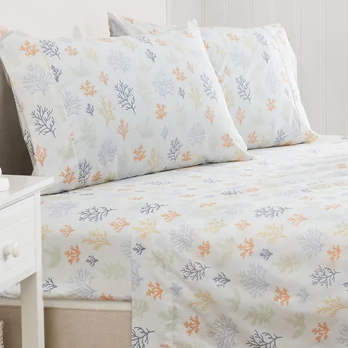 Vista 15 de Great Bay Home Juego de sábanas tamaño individual de microfibra - Sábanas de 3 piezas a rayas moradas - Ropa de cama de microfibra ultrasuave