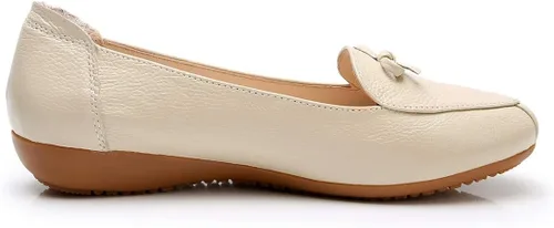 Vista 3 de VenusCelia Zapato plano ancho con lazo para mujer
