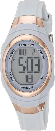 Vista 16 de Armitron Reloj deportivo con cronógrafo digital para mujer, correa de resina, 45/7034