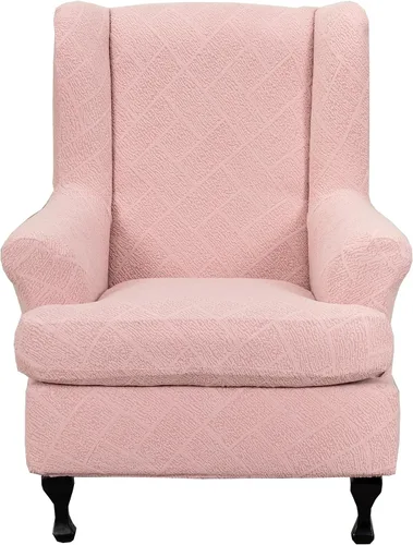Vista 50 de CRFATOP 2 fundas elásticas para silla con respaldo de alas de mariposa, fundas de tela de elastano con respaldo de ala, fundas para sillón con parte
