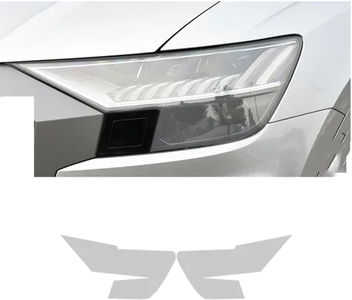 Vista 2 de Película de luz de coche para Audi Q8 2019-2022 Película protectora transparente para faros de coche, película protectora de TPU para arañazos