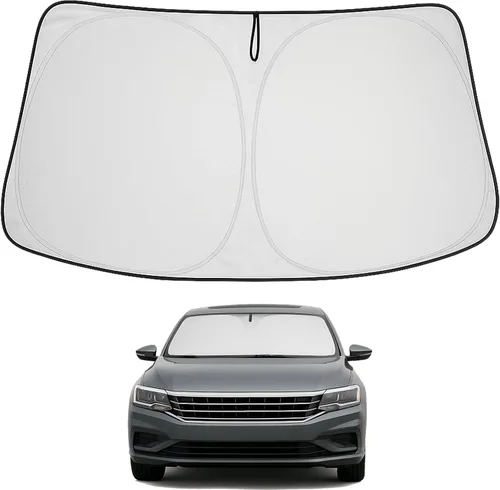 Vista 260 de Proadsy Parasol para parabrisas Rivian R1S 2022-2025 2026 de 4 capas plegable, protector de parasol frontal que bloquea los rayos UV, mantiene