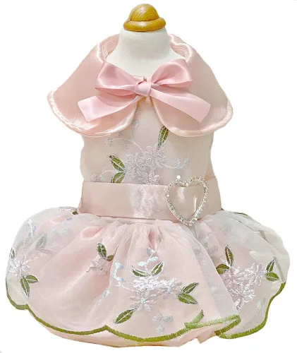 Vista 18 de Moda Vestido de Princesa de Encaje para Perro Cachorro Dulce para Perro EXTRAL Pequeño y Pequeño A-Negro XX-Pequeño
