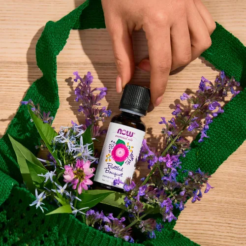 Vista 7 de NOW - Aceites esenciales, mezcla de aceite de ramo embotellado, aroma floral de aromaterapia, mezcla de aceites esenciales puros, vegano, tapa