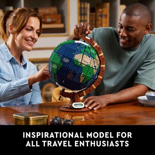 Vista 6 de LEGO Ideas The Globe 21332 - Juego de construcción para adultos (2585 piezas)
