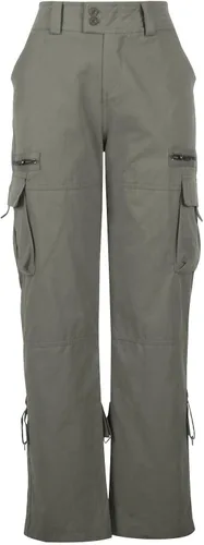 Vista 4 de Pantalones cargo holgados de senderismo para mujer, pantalones casuales Y2K para niñas, pantalones Y2K de cintura alta, pierna ancha, pantalones