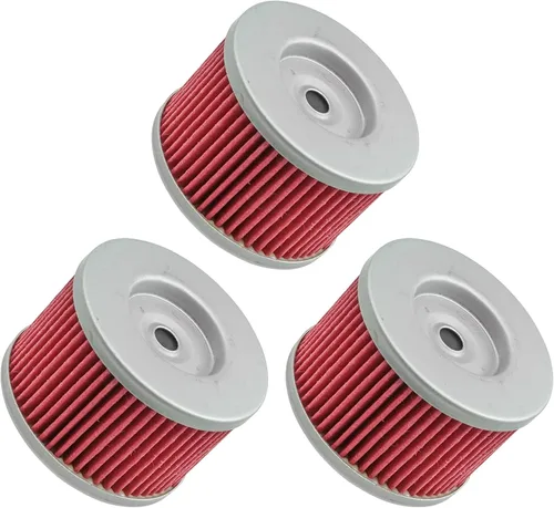 Vista 3 de Caltric Paquete de 3 filtros de aceite compatibles con Honda Xr650L Xr-650L Xr650R Xr-650R Xr 650R 1993-2025