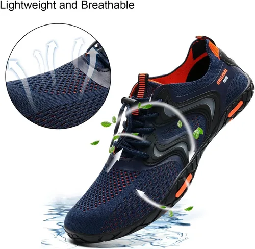 Vista 2 de YALOX - Zapatos de agua de secado rápido para hombre y mujer, para exteriores, proporcionan una sensación de ir descalzo, para usarlos en la playa