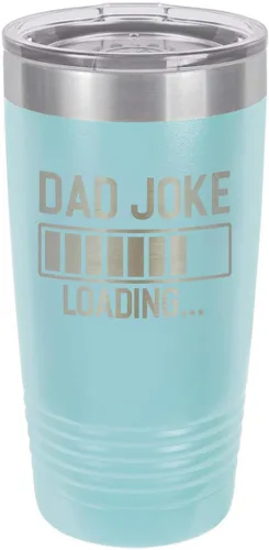 Vista 20 de Papá Broma Cargando Rojo 20 oz Vaso de Bebida Con Pajita Taza de Viaje Grabada con Láser Comparar Con Yeti Rambler Idea de regalo Papá