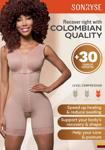 Vista 2 de Sonryse Fajas Colombianas Reductoras y Moldeadoras Postpartum Girdle Tummy Control Shapewear