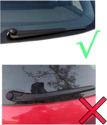 Vista 5 de Limpiaparabrisas delantero y trasero compatible con Seat Leon Typ 1P Hatchback 2009-2012 parabrisas ventana de 26 + 26 + 11 pulgadas