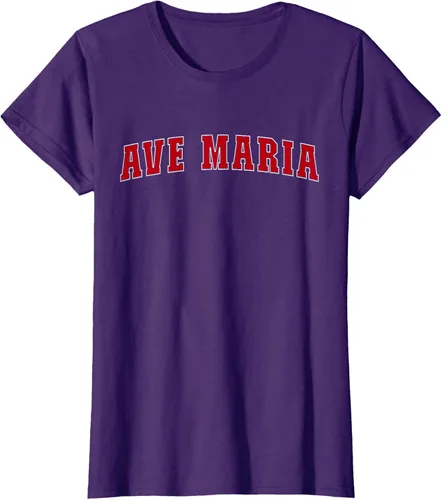 Vista 9 de Ave Maria FL Florida - Camiseta, Negro