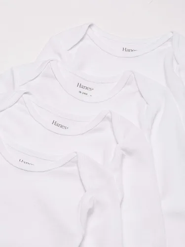Vista 2 de Hanes Ultimate Baby Flexy - Juego de 4 camisetas de manga larga para bebés.