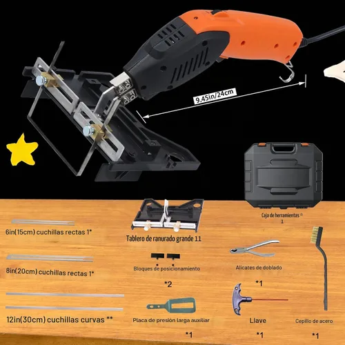 Vista 3 de Cuchillo caliente eléctrico refrigerado por aire - Herramienta de Naranja