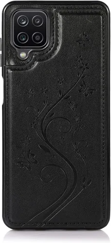 Vista 7 de Funda de teléfono para Samsung Galaxy A42 5G con protector de pantalla de vidrio templado, tarjetero con soporte para tarjetero, soporte para celda