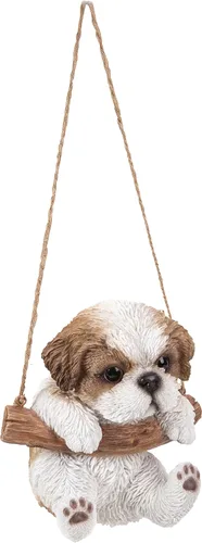 Vista 3 de Estatua colgante de cachorro Shih Tzu de Hi-Line Gift Ltd 87704-A